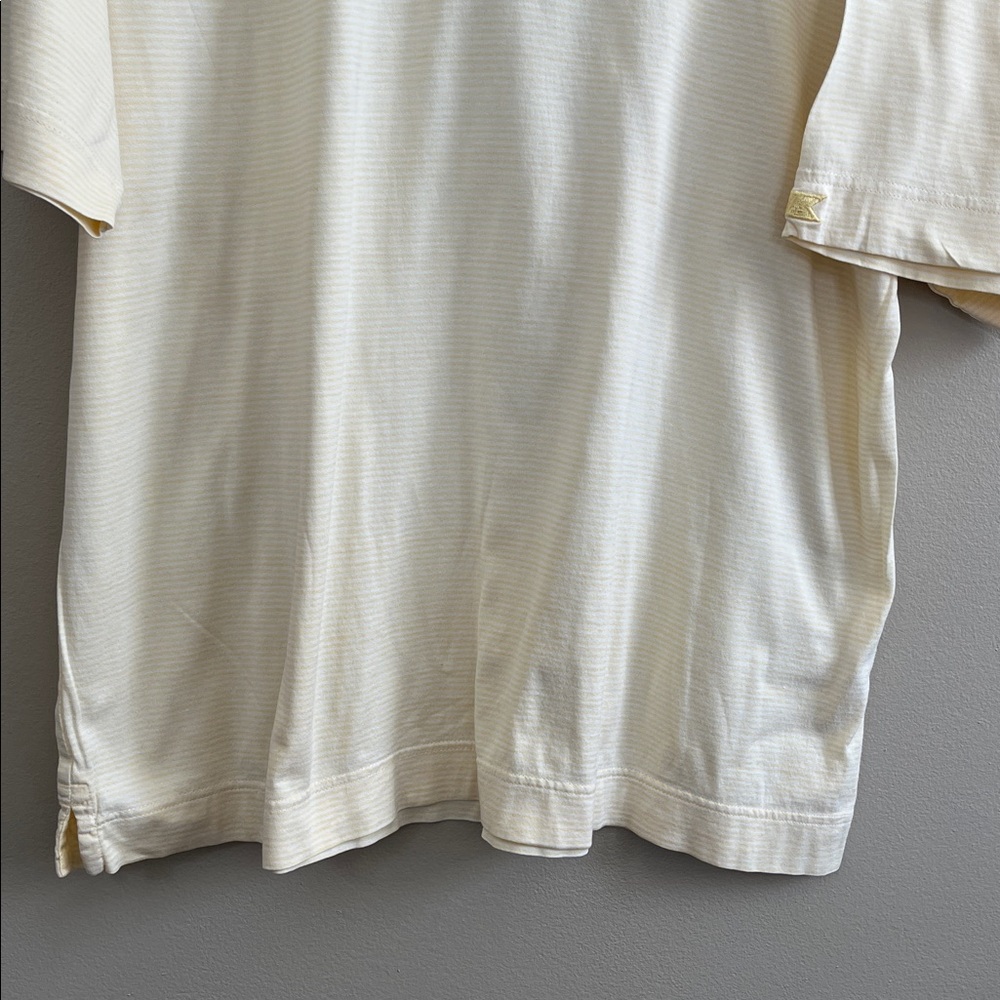 Cutter and Buck pale yellow short sleeve polo shirt size medium - Picture 3 of 15